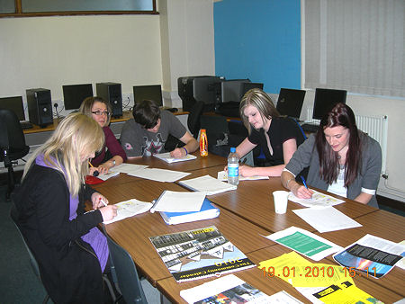 Presentation by Ray Woodcock about Stansted Airport to students at Colchester Institute studying for a Degree in Management of Tourism